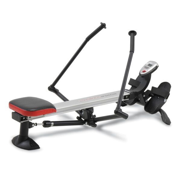 rklavimo treniruoklis TOORX ROWER COMPACT su vandens pasipriešinimo sistema ir LCD ekranu
